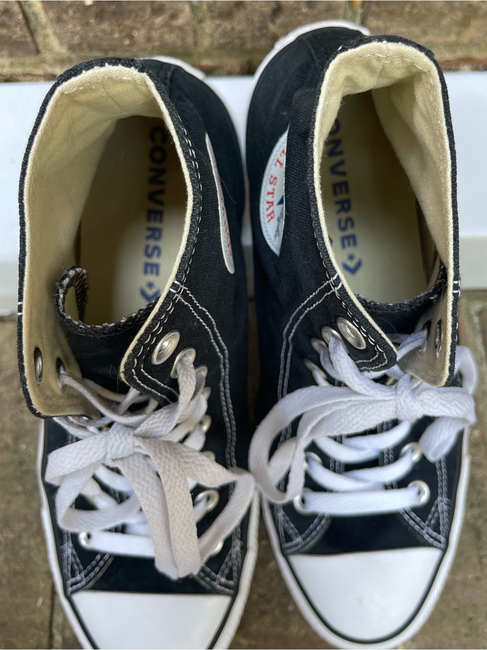 Converse Chuck Taylor All Star Black High Top Sneakers M 8.5 W 10.5 - Picture 15 of 16
